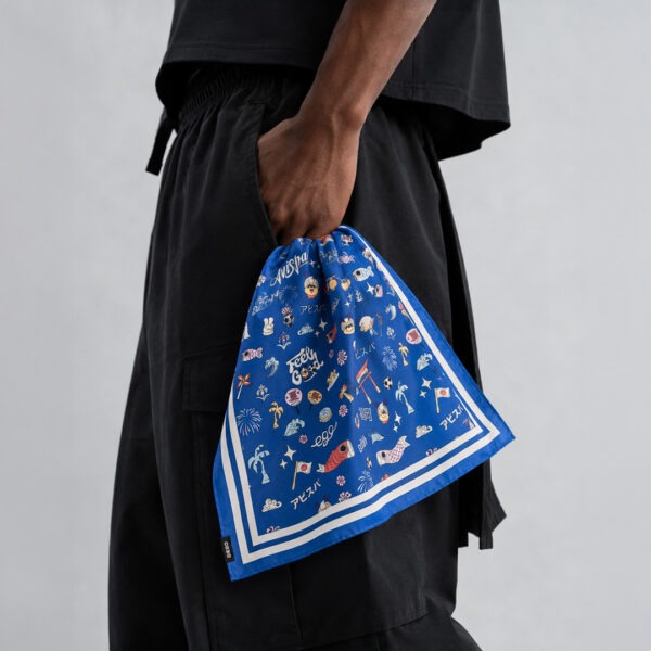 AE002 AVISPA BANDANA:FESTIVAL BLUE