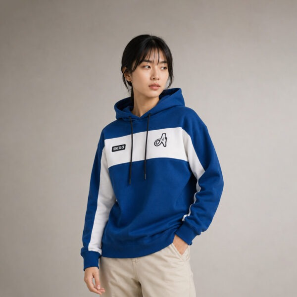 AE401 PULL OVER HOODIES BLUE