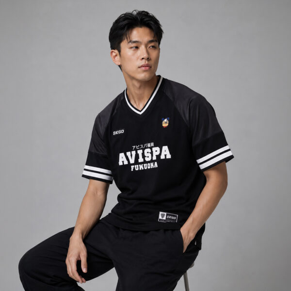 AE605 OVERSIZE JERSEY BLACK