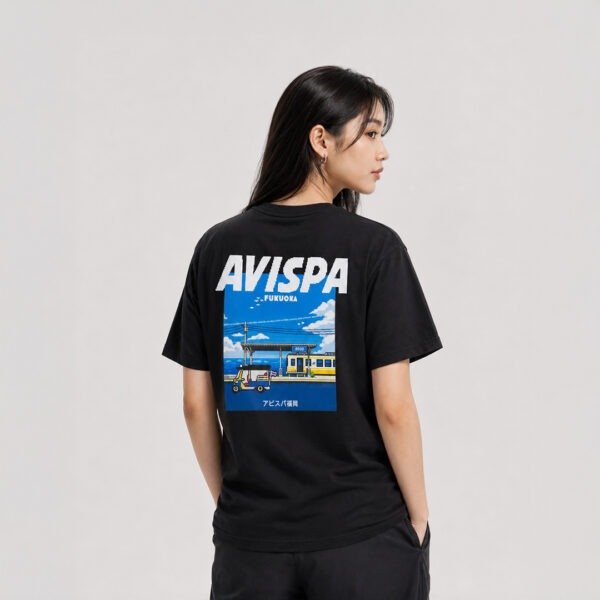 AE906 OVERSIZE T-SHIRT: TUKTUK BLACK