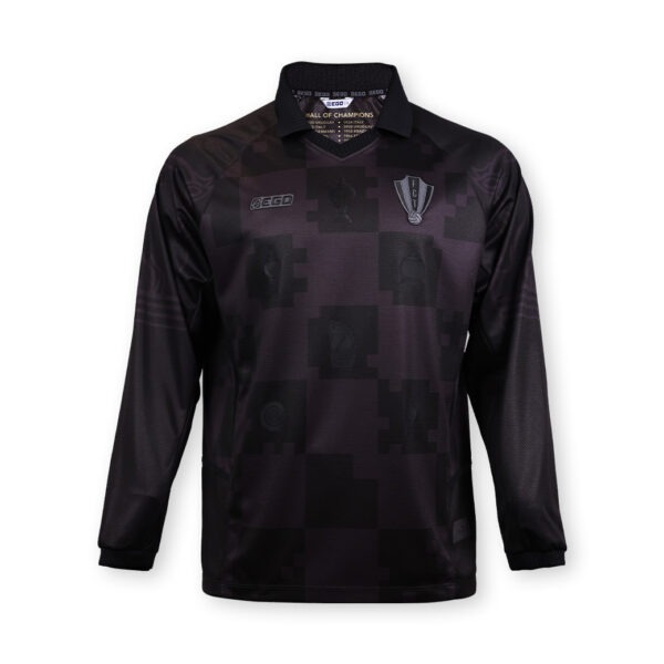 Second image of 10TF004  เสื้อคอวีปกแขนยาว รุกฆาต แบล็คเอ้าท์ เจอร์ซี่ FCT สีดำ