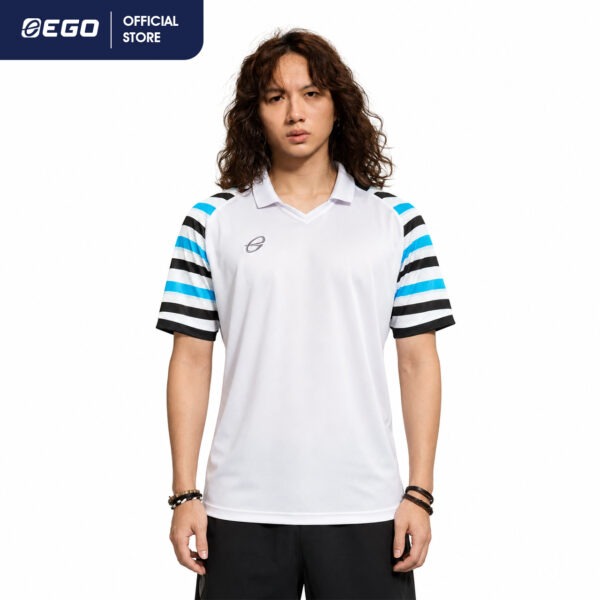 EG5154 เสื้อคอวีปกแขนสั้น  EGO SPORT
