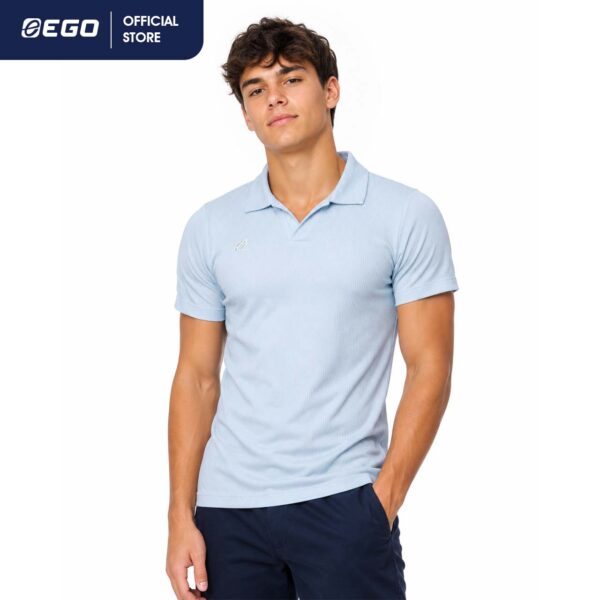 STW2044 เสื้อโปโลเบสิกคอวีไขว์